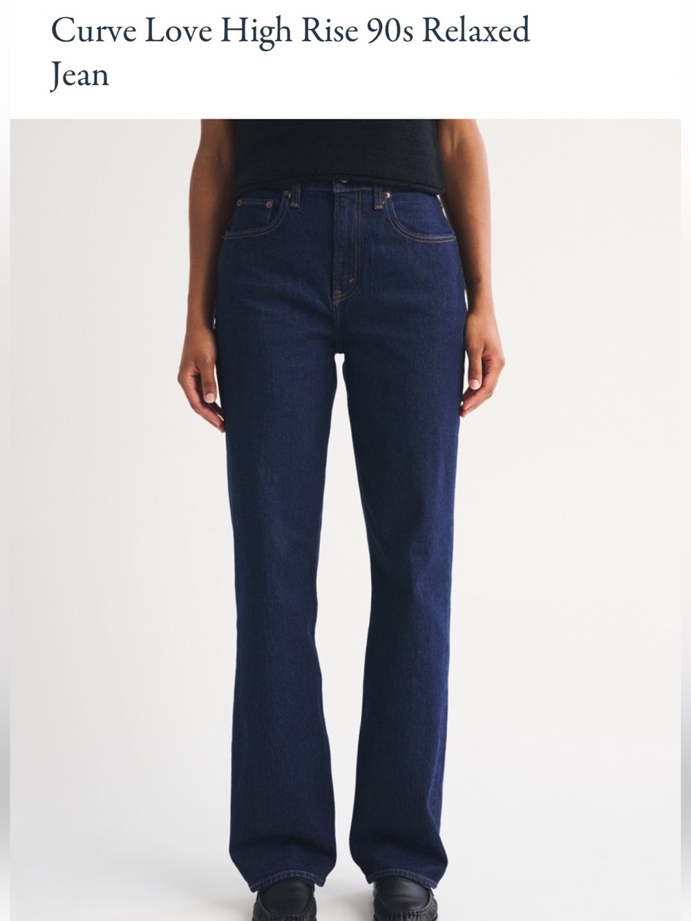 High-Rise Relaxed Women’s Jeans in Dark Indigo